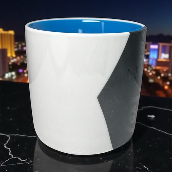 Starbucks Las Vegas 2014 Limited Edition Star Black Blue 14oz Coffee Mug Cup - Picture 5 of 7